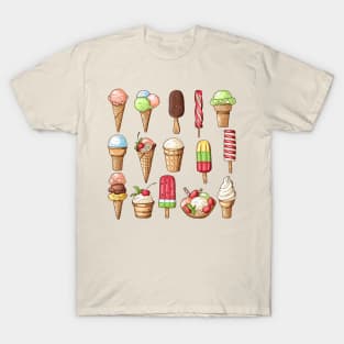 ice cream hand dawn collection T-Shirt